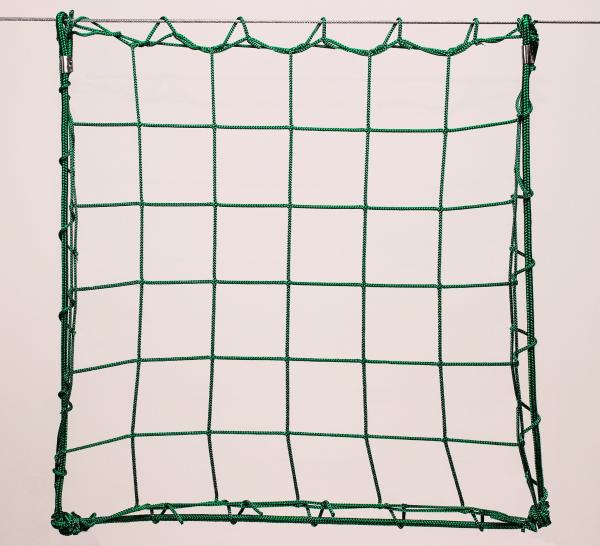 Protection net, PP 10cm 4mm green machine-made