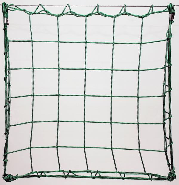 Protection net, PP 12cm 4mm green machine-made