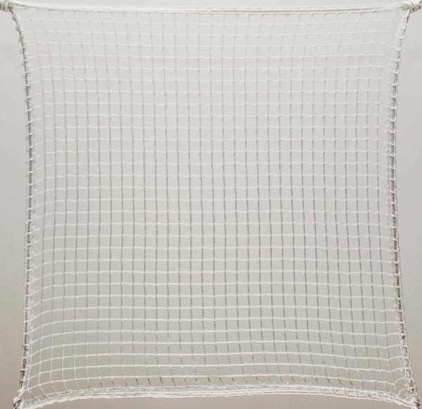 Protection net, PES 2cm 2mm white machine-made
